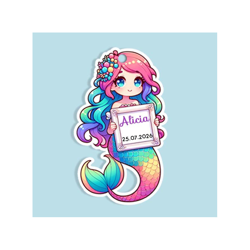 Etiquette et stickers forme Sirène
