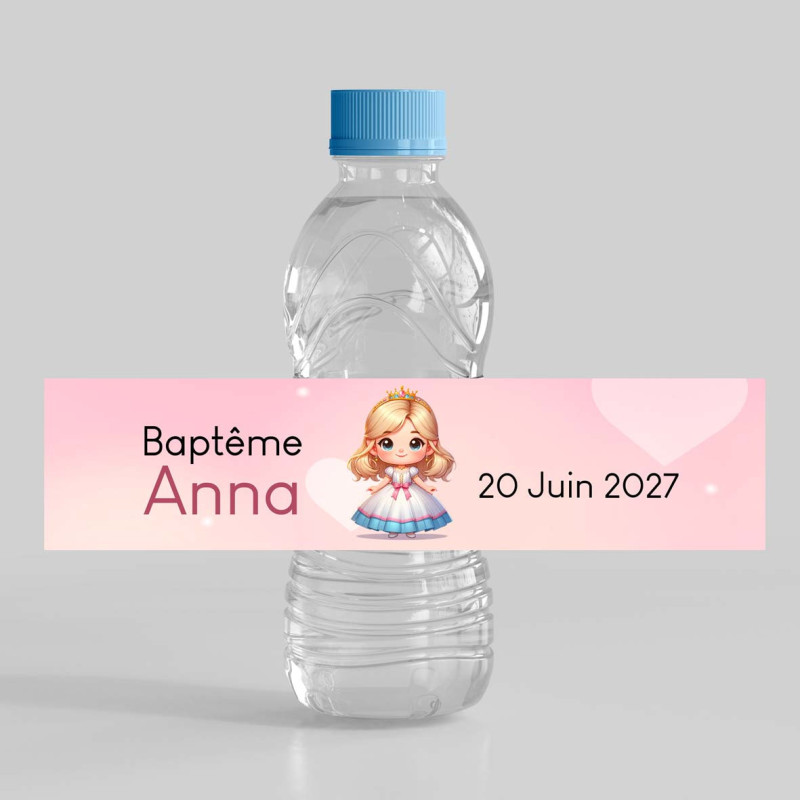 étiquette bouteille eau