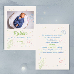 Faire-Part Naissance "Petit Astronaute"