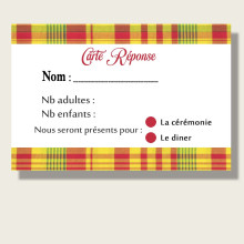 Carton Réponse Madras
