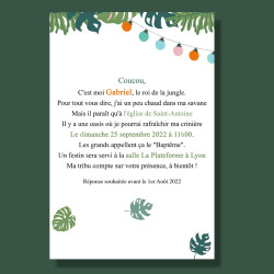 Faire-Part  Animaux de la Savane