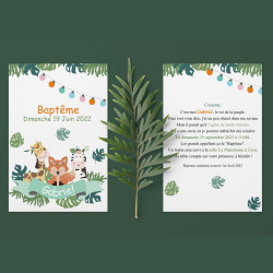 Faire-Part  Animaux de la Savane