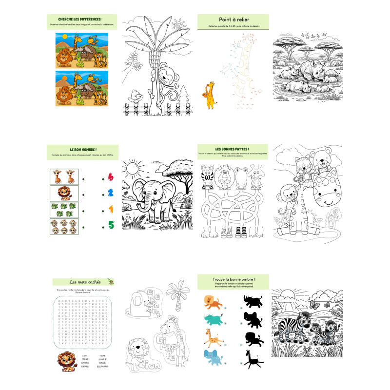 Livret d'activités Savane