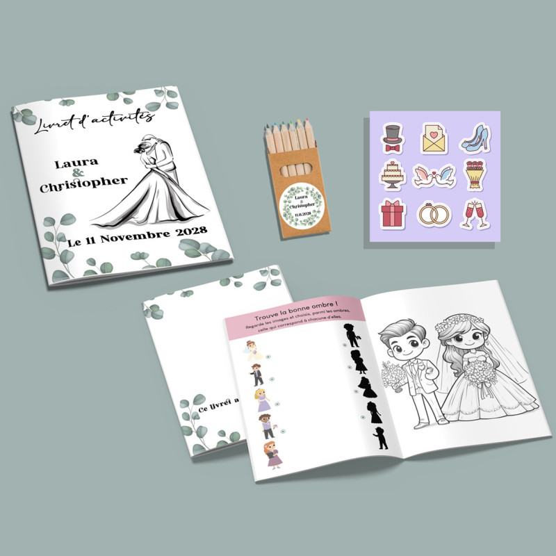 Livret d'activités Mariage Eucalyptus