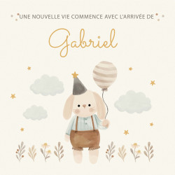 Faire-Part Naissance "Peluches Câlines"