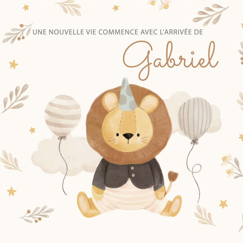 Faire-Part Naissance "Peluches Câlines"