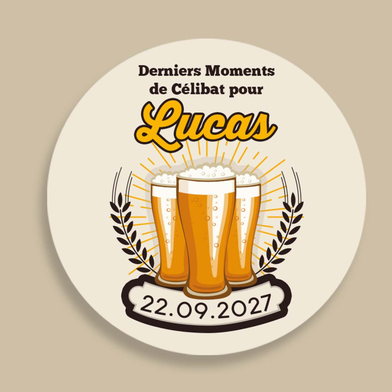 Stickers Gobelet "Soirée Bière"