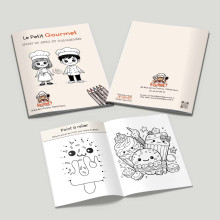 Livret jeux & coloriages personnalisé – spécial restaurant
