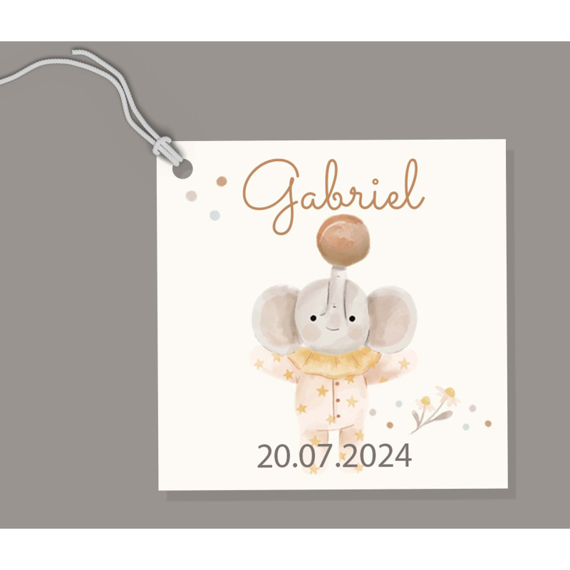 Étiquette Carrée Peluches Câlines