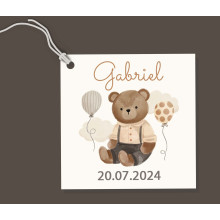 Étiquette Carrée Peluches Câlines