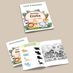 Livret d’activités jeux et coloriages Safari
