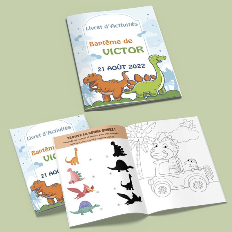 Kit livret d'activités Dinosaure