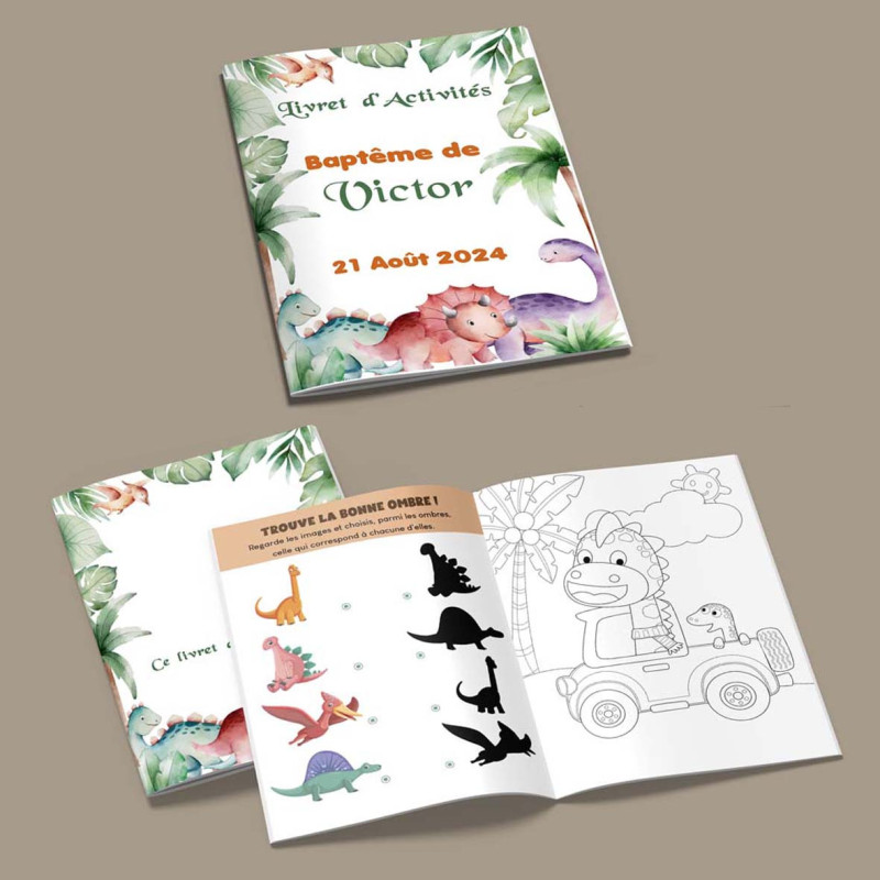 Kit livret d'activités Dinosaure