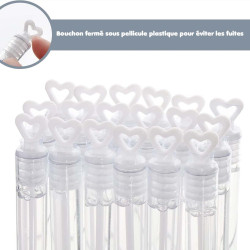 Lot de 10 Tubes Bulles Flacon de Bulle de Savon