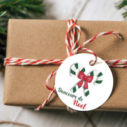 Étiquette ou stickers Cadeau de Noël Personnalisée – Sucre d'Orge