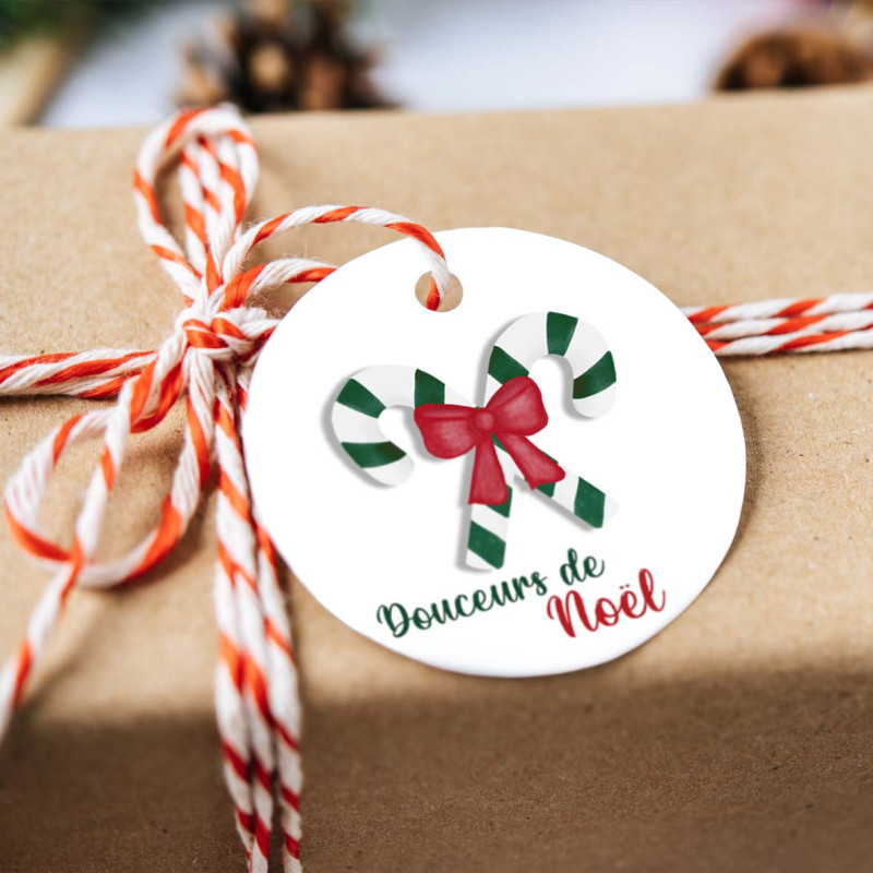 Étiquette ou stickers Cadeau de Noël Personnalisée – Sucre d'Orge