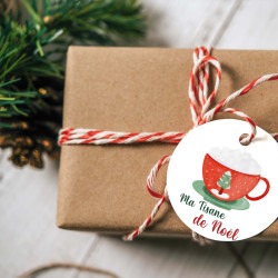 Étiquette Cadeau de Noël "Tisane Festive" – Moments Chaleureux