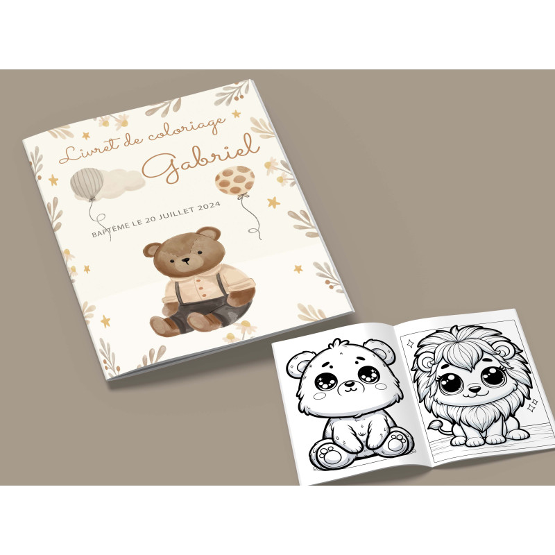 Livret de coloriage "Peluches Câlines"