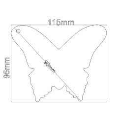 Menu Éventail Papillon