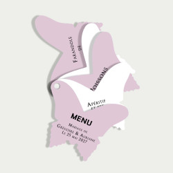 Menu Éventail Papillon