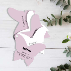 Menu Éventail Papillon