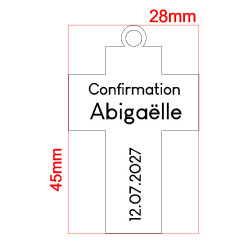 Étiquette Croix – Confirmation, Baptême, Communion