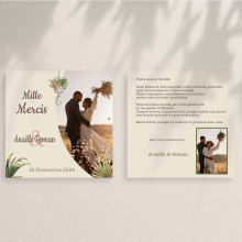 Carte de remerciement personnalisée – Collection Boho