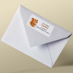 Étiquette adresse – Collection Les Animaux de la Forêt
