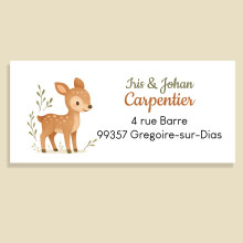 Étiquette adresse – Collection Les Animaux de la Forêt