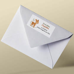 Étiquette adresse – Collection Les Animaux de la Forêt