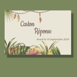 Carte RSVP personnalisée – Collection Boho