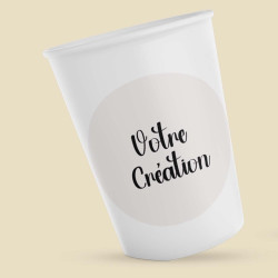 Stickers gobelets personnalisés – impression de votre visuel