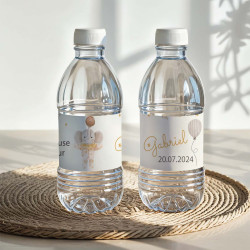 Étiquette bouteille d’eau – Collection Peluche Câlines