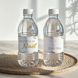 Étiquette bouteille d’eau – Thème Eucalyptus