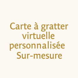 cartes à gratter virtuelles personnalisées