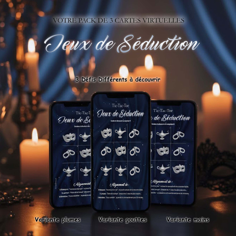Pack Jeux de Séduction – 3 cartes à gratter virtuelles