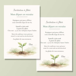 Invitation départ en retraite nature – Collection Nouvelle saison