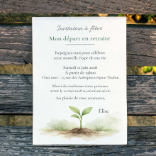 Invitation départ en retraite nature – Collection Nouvelle saison