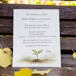 Invitation départ en retraite nature – Collection Nouvelle saison