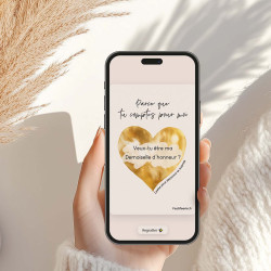 Carte virtuelle à gratter – Veux-tu être ma demoiselle d’honneur ?