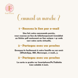 Carte virtuelle à gratter – Révélation bébé GARÇON