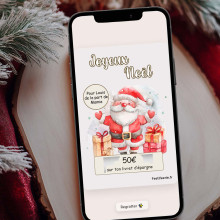 Carte virtuelle à gratter personnalisée – Cadeau d’argent Noël