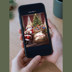 Carte virtuelle à gratter – Noël Hotte du Père Noël