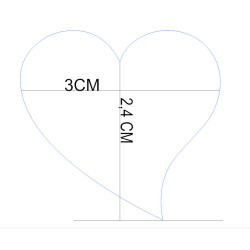 Étiquette dragées personnalisée cœur – Mariage & baptême