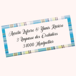 Étiquettes d'Adresse Madras