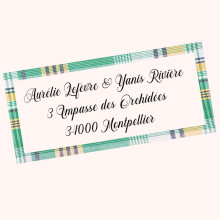 Étiquettes d'Adresse Madras