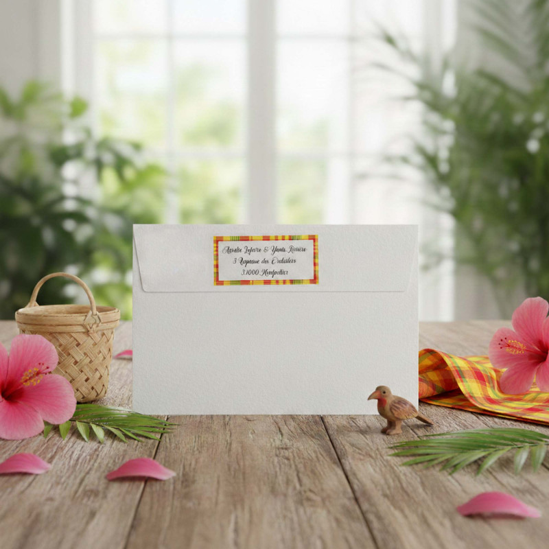 Étiquettes d'Adresse Madras