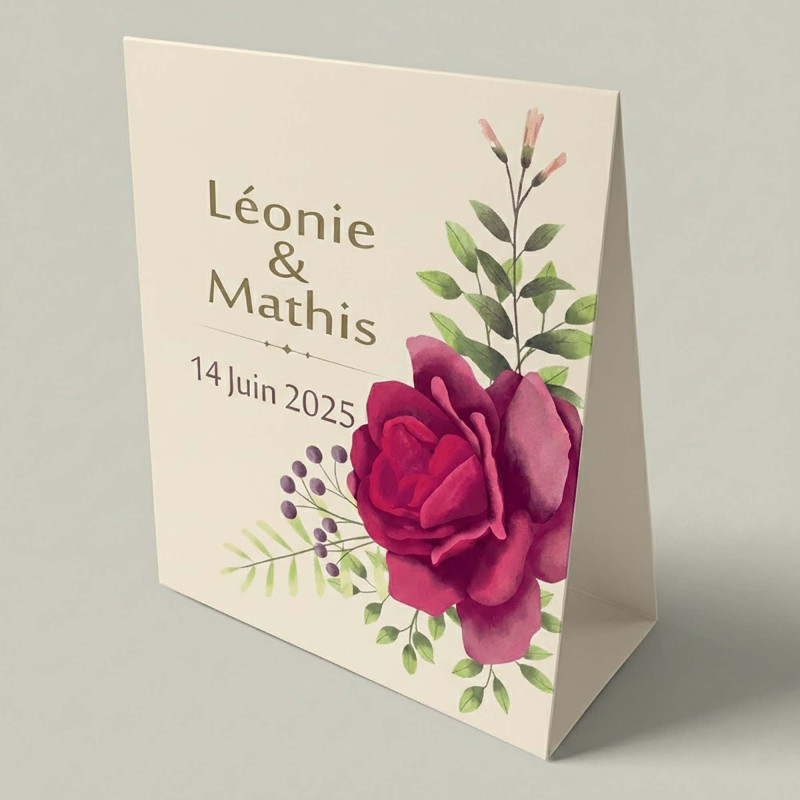 Boîte à dragées personnalisée - Collection "Jardin de Roses