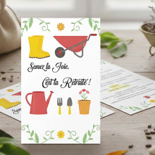 Invitation départ retraite jardinage – Pour les amoureux du potager
