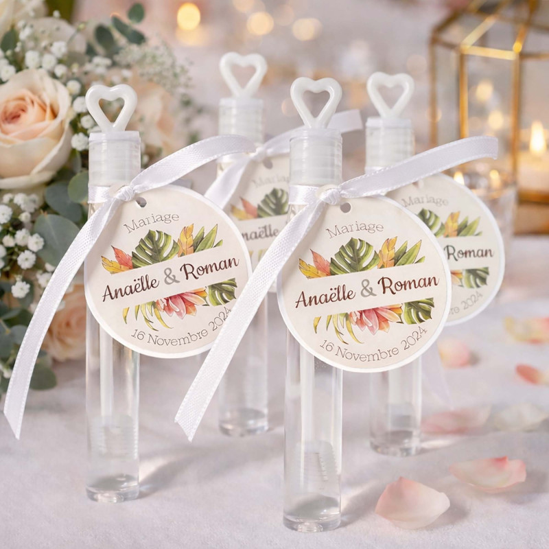 Tube à bulles personnalisé – Collection Boho